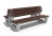 Скамейка бетонная «Луиза двусторонняя», габариты(см)-190*132*89, вес-240 кг