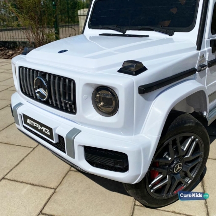 Электромобиль Mercedes-Benz AMG G63 k999kk белый, фото 9