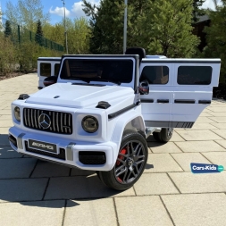 Электромобиль Mercedes-Benz AMG G63 k999kk белый, фото 2