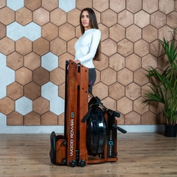 Гребной тренажер домашний OXYGEN FITNESS WOOD ROWER Q1, фото 5