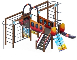 Детская игровая площадка Аэроплан (мульт) ДИК 2.03.4.02-01 Н=1200, фото 2 Детская игровая площадка Аэроплан (мульт) ДИК 2.03.4.02-01 Н=1200, фото 2