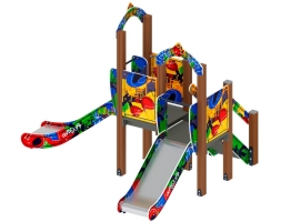 Детская игровая площадка Карапуз Граффити ДИК 1.001.07-03 Н=750 Н=900, фото 2 Детская игровая площадка Карапуз Граффити ДИК 1.001.07-03 Н=750 Н=900, фото 2