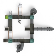 Детская игровая площадка Остров детства Город ДИК 2.01.8.02-31 H=1200 H=2000