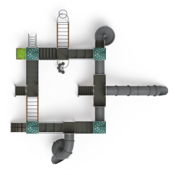 Детская игровая площадка Остров детства Город ДИК 2.01.8.02-31 H=1200 H=2000, фото 5