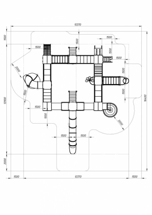 Детская игровая площадка Остров детства Город ДИК 2.01.8.02-31 H=1200 H=2000, фото 6