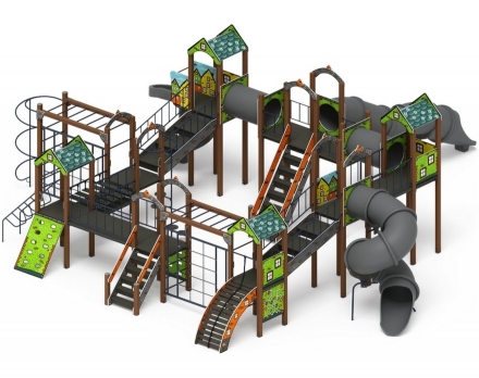 Детская игровая площадка Остров детства Город ДИК 2.01.8.02-31 H=1200 H=2000, фото 2