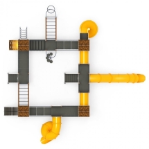 Детская игровая площадка Остров детства Эко ДИК 2.01.8.02-32 H=1200 H=2000