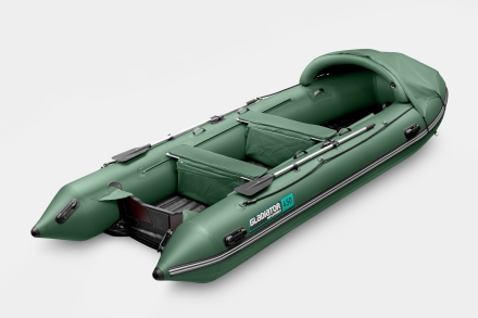 Gladiator E 450 PRO AIR зеленый моторная лодка ПВХ , фото 4