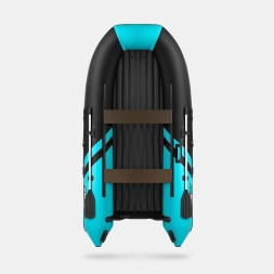 GLADIATOR E 330 S AIR SPORT Черно-бирюзовый моторная лодка ПВХ, фото 3