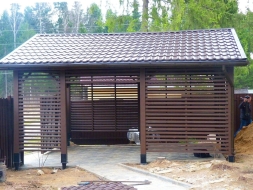 Навес для двух авто ИСТРИНСКИЙ Несущий каркас, фото 1