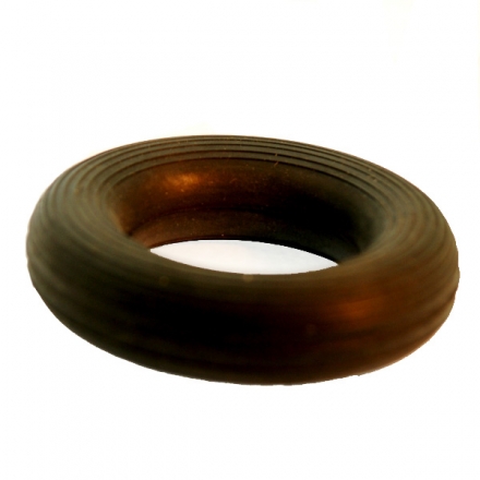 Эспандер кольцо с нагрузкой 45-50кг d-70мм ребристый Черный, фото 1