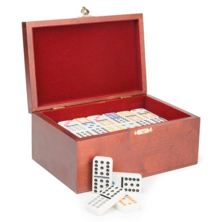 Домино в деревянной шкатулке (12 точек), фото 1