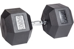 Гантель неразборная гексагональная 60 кг Гантель неразборная гексагональная 60 кг