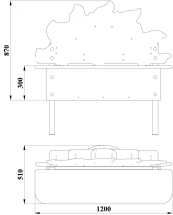 ДОУ 1.01 Детская скамейка малая