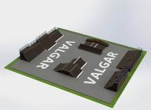 СКЕЙТБОРД ПЛОЩАДКА РАЗМЕРОМ 33Х30 М