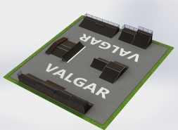 СКЕЙТБОРД ПЛОЩАДКА РАЗМЕРОМ 33Х30 М, фото 2