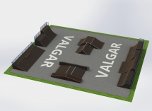 СКЕЙТБОРД ПЛОЩАДКА РАЗМЕРОМ 33Х30 М