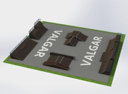 СКЕЙТБОРД ПЛОЩАДКА РАЗМЕРОМ 33Х30 М, фото 3