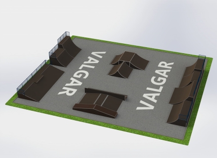 СКЕЙТБОРД ПЛОЩАДКА РАЗМЕРОМ 33Х30 М, фото 3