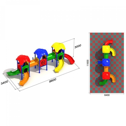 Детская игровая площадка Богатырь 2.2, фото 3