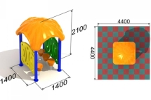 Игровой домик Вагон Купе грузовой для детской площадки