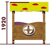 Домик 0106001 для детей с ограниченными возможностями для уличной площадки Домик 0106001 для детей с ограниченными возможностями для уличной площадки