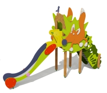 Горка Лисичка 08016 H=1500 для детской площадки Горка Лисичка 08016 H=1500 для детской площадки