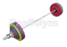 Изображение товара Штанга рекордная олимпийская 182,5 кг в наборе, цветная ШП-005 