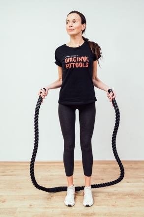 Скакалка тяжелая для функционального тренинга 38мм x 3м, фото 3