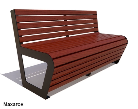 Скамейка уличная Клин, Сосна 2 м, фото 3