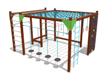 Спортивный комплекс ВСТ 8059 для уличной площадки Спортивный комплекс ВСТ 8059 для уличной площадки
