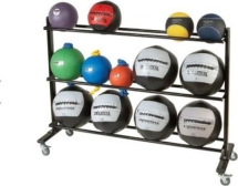 Стеллаж для медболов мобильный горизонтальный Стеллаж для медболов мобильный горизонтальный