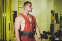 Пояс для пауэрлифтинга 100 мм, пряжка 2 иглы, трехслойный