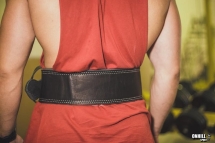 Пояс для пауэрлифтинга 100 мм, пряжка 2 иглы, трехслойный