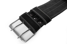 Пояс для пауэрлифтинга 100 мм, пряжка 2 иглы, трехслойный