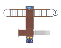 Детская игровая площадка Аэроплан (Маскарад) ДИК 2.03.4.02-02 Н=1200, фото 5