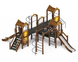Детская игровая площадка Дворик детства Эко ДИК 2.01.4.02-02 H=1200, фото 1