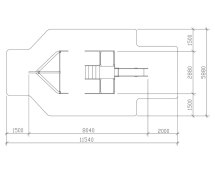 Детская игровая площадка Лагуна Парусник ДИК 2.03.3.01-05 H=1200