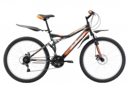 Велосипед Challenger Enduro Lux FS 26 D серо-оранжевый 20'