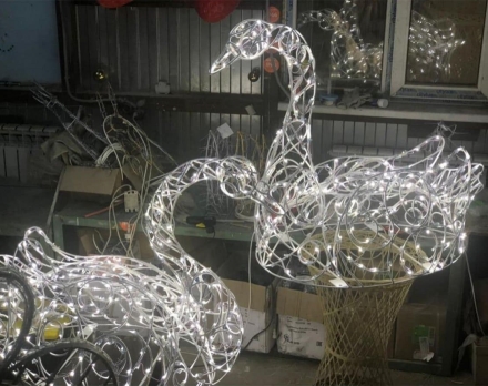 Световая композиция Пара лебедей 010, фото 3