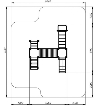 Детская игровая площадка Карапуз Граффити ДИК 1.001.05-03 Н=750, фото 6