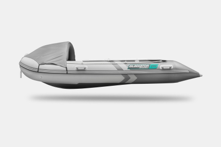 Gladiator C 370 AL ACTIVE Светло-темносерый моторная лодка ПВХ Алюминиевый пайол, фото 9