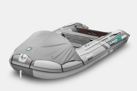 Gladiator C 370 AL ACTIVE Светло-темносерый моторная лодка ПВХ Алюминиевый пайол, фото 1