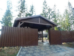 Навес для двух авто ИСТРИНСКИЙ Базовая комплектация, фото 2