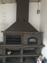 Печь Аристократ 760 Радиальный кирпич красный с коричневым