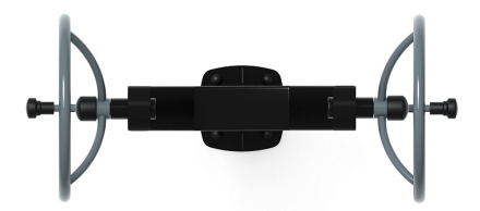 Рули (положение сидя) серый - Уличный тренажер - СТ 106-13, фото 5