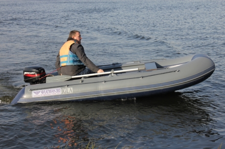 Лодка ПВХ Флагман 420 IGLA НДНД надувная под мотор, фото 6