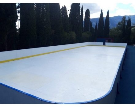 Хоккейная коробка из стеклопластика толщиной 7 мм, с обычными бортами, без ограждения из сетки, размер 30x60 м, фото 4