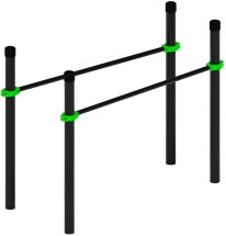 Воркаут ЛОВ 108 зеленый ВТ 102.09-02