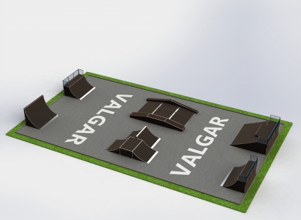 СКЕЙТБОРД ПЛОЩАДКА РАЗМЕРОМ 35Х20 М, фото 1